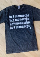 Summit Sportswear Kansas City Monarchs Womens Black Mineral Short Sleeve T-Shirt