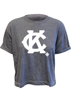 Summit Sportswear Kansas City Monarchs Womens Blue Heritage Short Sleeve T-Shirt