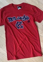 Summit Sportswear Kansas City Monarchs Womens Red Script Short Sleeve T-Shirt