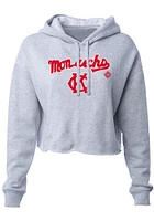Summit Sportswear Kansas City Monarchs Womens Grey Wordmark Hooded Sweatshirt