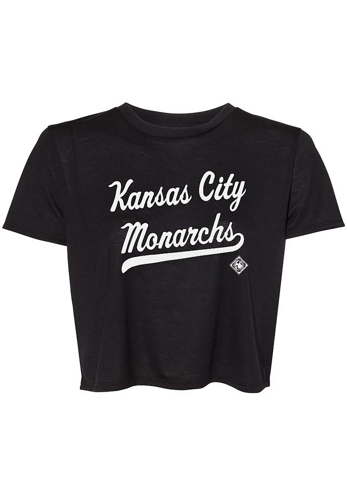 Summit Sportswear Kansas City Monarchs Womens Grey Blair Short Sleeve T-Shirt