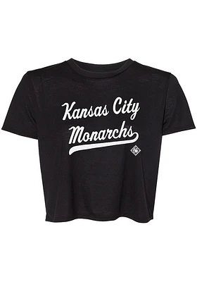 Summit Sportswear Kansas City Monarchs Womens Grey Blair Short Sleeve T-Shirt
