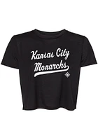 Summit Sportswear Kansas City Monarchs Womens Grey Blair Short Sleeve T-Shirt