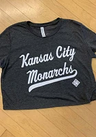 Summit Sportswear Kansas City Monarchs Womens Grey Blair Short Sleeve T-Shirt