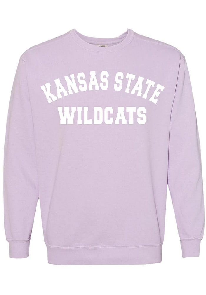 Summit Sportswear K-State Wildcats Womens Purple Classic Crew Sweatshirt