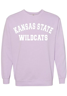 Summit Sportswear K-State Wildcats Womens Purple Classic Crew Sweatshirt