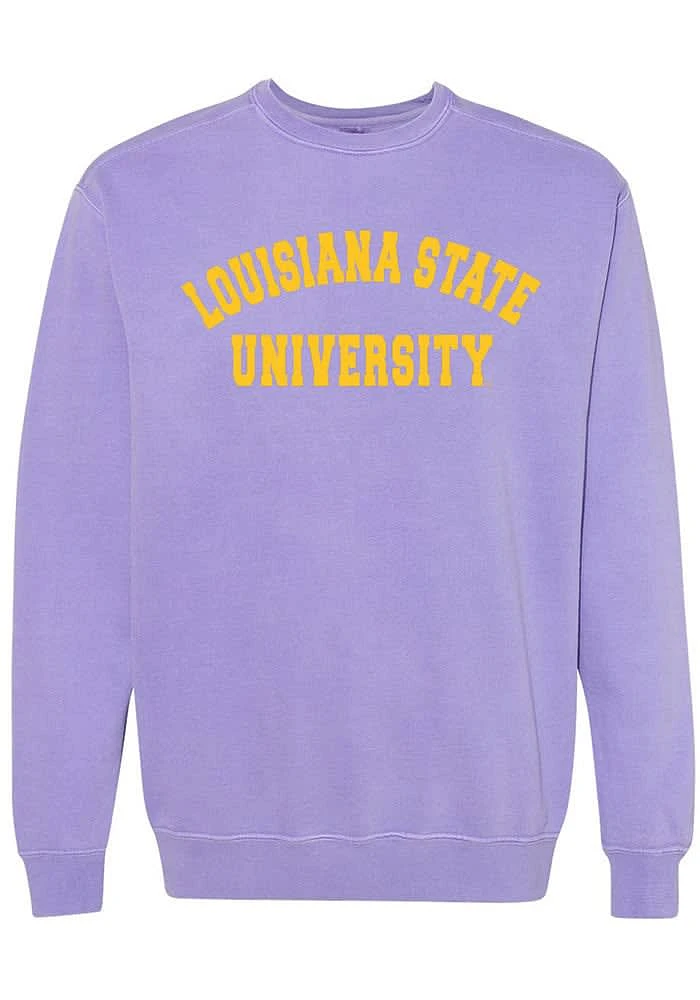 Summit Sportswear LSU Tigers Womens Purple Classic Crew Sweatshirt