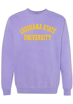 Summit Sportswear LSU Tigers Womens Purple Classic Crew Sweatshirt