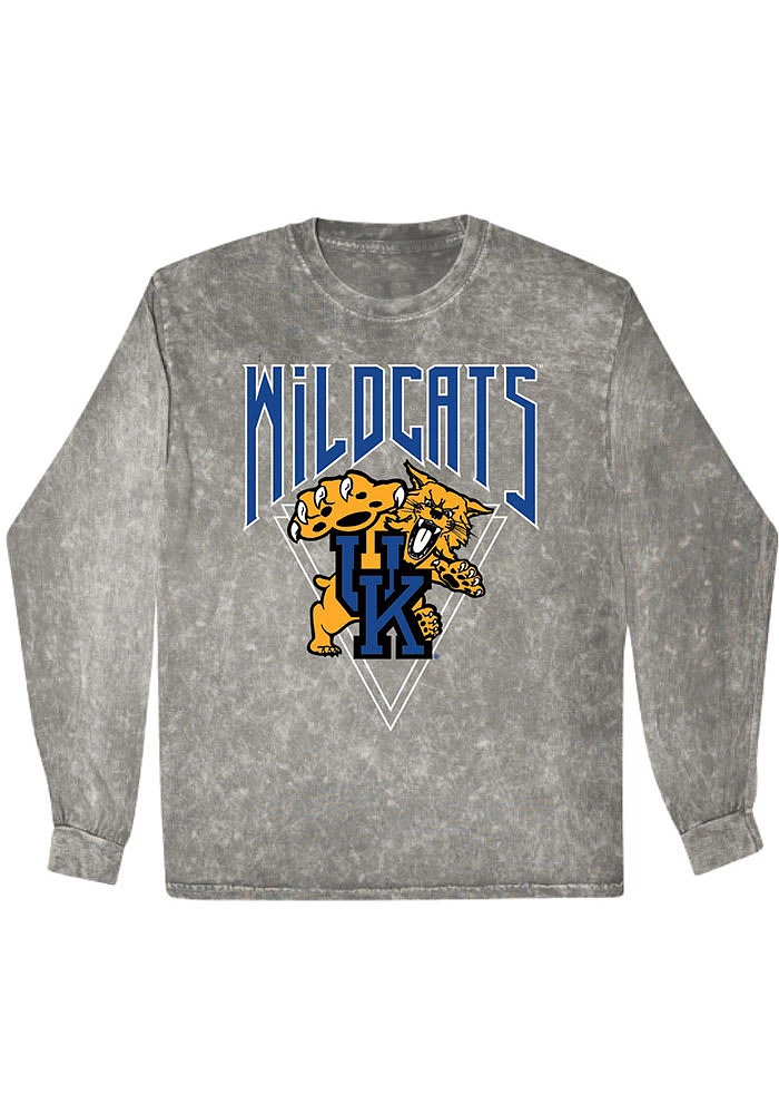 Kentucky Wildcats Womens Grey Mineral Wash LS Tee