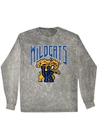 Kentucky Wildcats Womens Grey Mineral Wash LS Tee