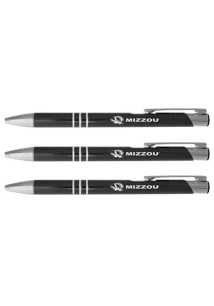 Missouri Tigers Click Action Gel Style Pen Set - Black