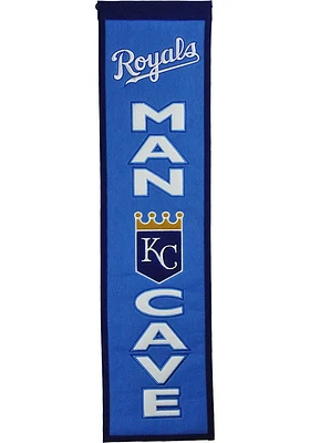Kansas City Royals 8x32 Man Cave Banner - Blue
