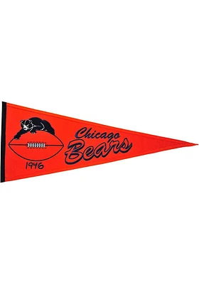 Chicago Bears 13x32 Throwback Pennant - Orange