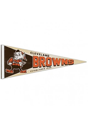 Cleveland Browns Brownie 12x30 inch Retro Pennant - Brown