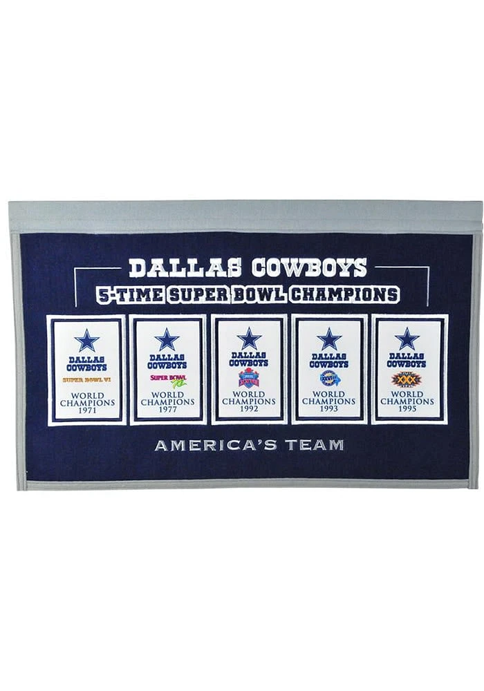 Dallas Cowboys Rafter Raiser Banner - Navy Blue
