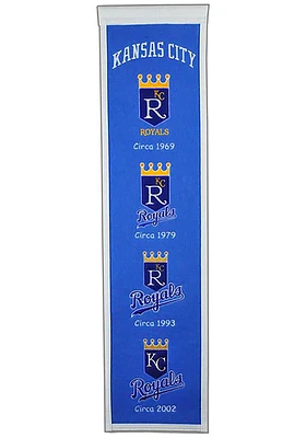 Kansas City Royals 8x32 Heritage Banner - Blue