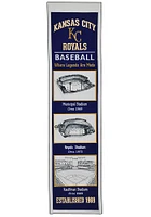 Kansas City Royals Stadium Evolution Banner - Blue