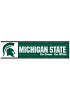 Michigan State Spartans 3x12 Bumper Sticker - Green