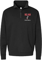 Joey Beljan  Rally Cincinnati Bearcats Mens NIL Embroidered Long Sleeve Qtr Zip Pullover