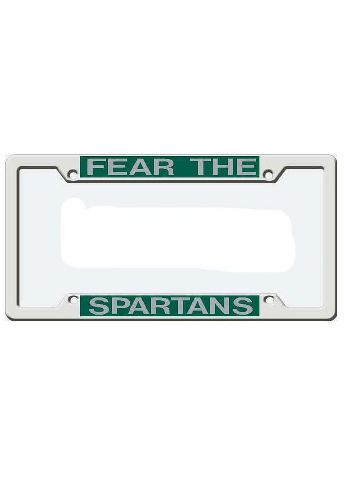 Michigan State Spartans Chrome License Plate Frame