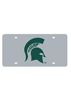 Michigan State Spartans Silver Silver Car Accessory License Plate