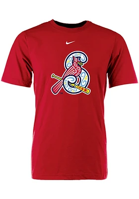 Springfield Cardinals Red Logo Cotton Tee Short Sleeve T Shirt