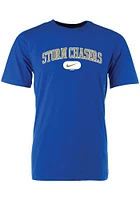 Omaha Storm Chasers Blue Cotton Tee Wordmark Short Sleeve T Shirt