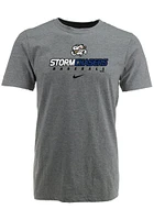 Omaha Storm Chasers Grey Cotton Tee Graphic Short Sleeve T Shirt