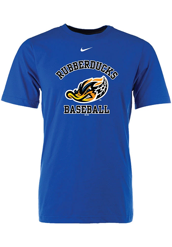 Akron RubberDucks Blue Cotton Tee Short Sleeve T Shirt