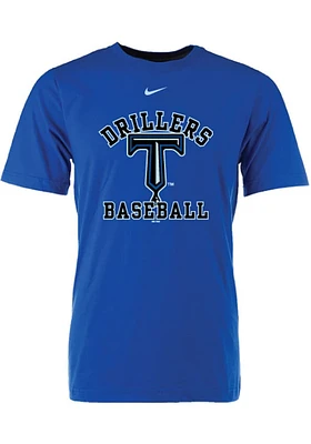 Tulsa Drillers Blue Cotton Tee Short Sleeve T Shirt