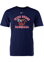 Wichita Wind Surge Navy Blue Baseball Cotton Tee Short Sleeve T Shirt