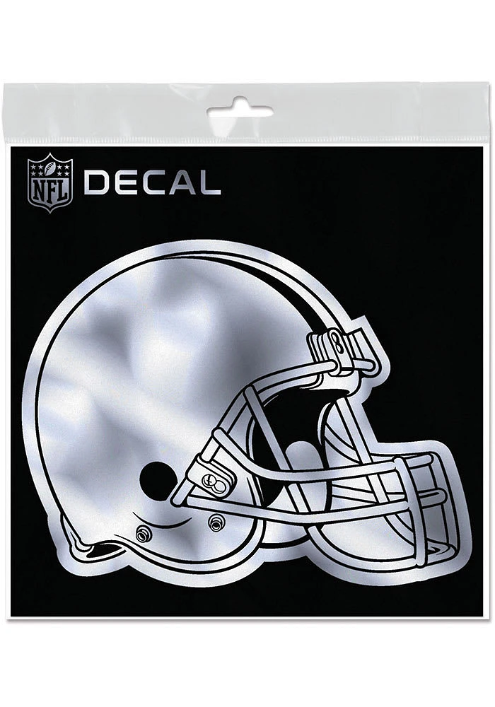Cleveland Browns 6X6 Metallic Auto Decal - Silver