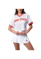 Ohio State Buckeyes Womens Pullover Fashion Football Jersey - White