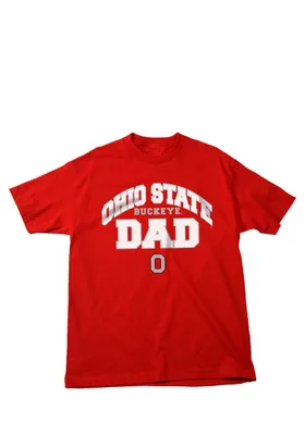 Ohio State Buckeyes Red Dad Design Short Sleeve T Shirt