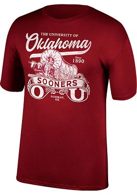 Oklahoma Sooners Crimson Game of the Century Design Short Sleeve T Shirt