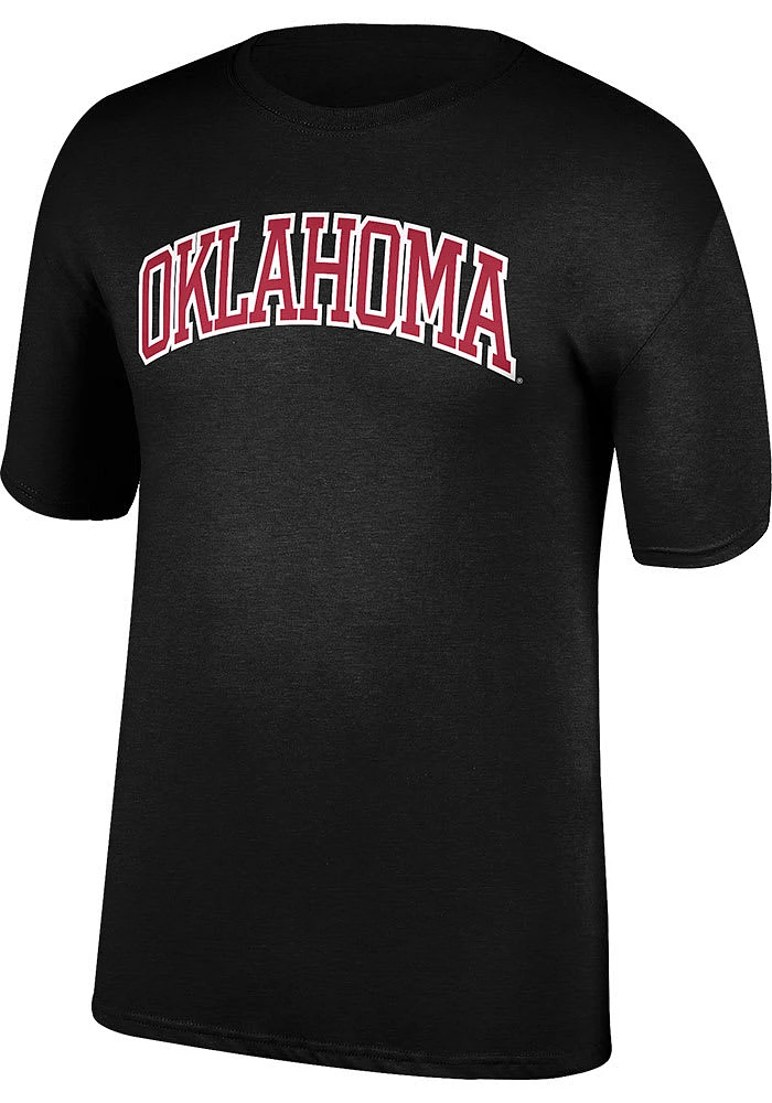 Oklahoma Sooners Charcoal Arch Name Short Sleeve T Shirt