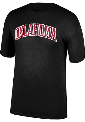 Oklahoma Sooners Charcoal Arch Name Short Sleeve T Shirt