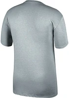 Oklahoma Sooners Grey Center Team Logo Short Sleeve T Shirt
