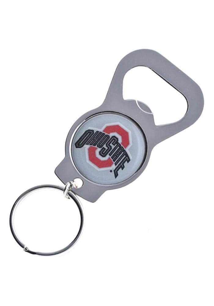 Ohio State Buckeyes Bottle Opener Keychain - Silver