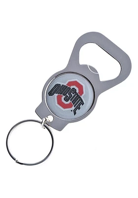 Ohio State Buckeyes Bottle Opener Keychain - Silver