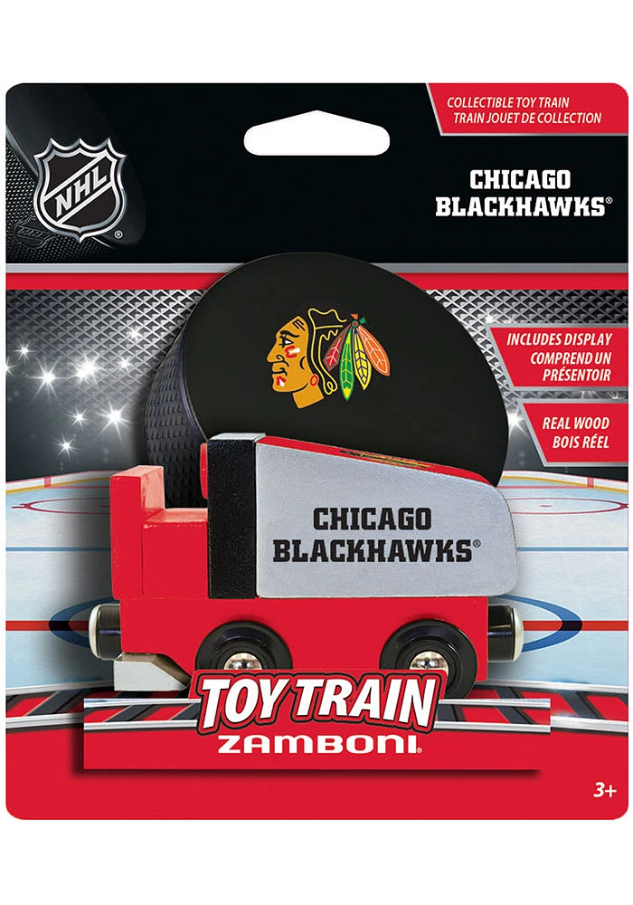 Chicago Blackhawks Wooden Train