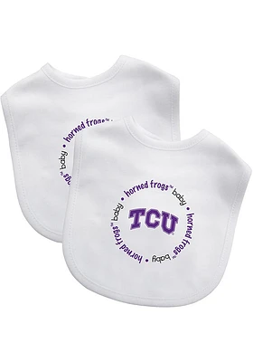 TCU Horned Frogs 2 Pack Baby Bib