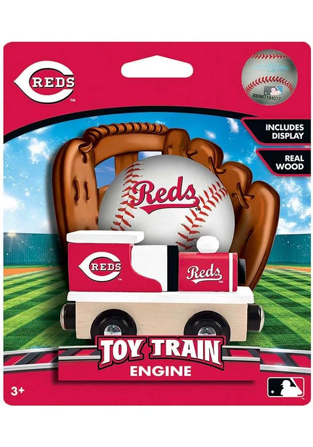 Cincinnati Reds Wooden Train