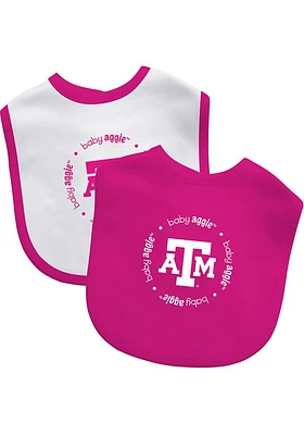 Texas A&M Aggies 2pk Pink Baby Bib