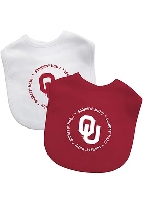 Oklahoma Sooners 2 Pack Baby Bib