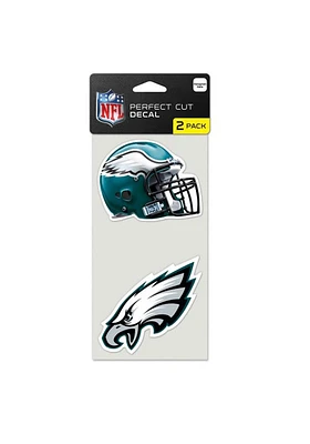 Philadelphia Eagles 4x4 2 Pack Perfect Cut Auto Decal - Midnight Green