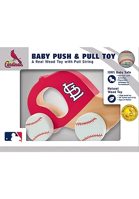 St Louis Cardinals Push Pull Wooden Car