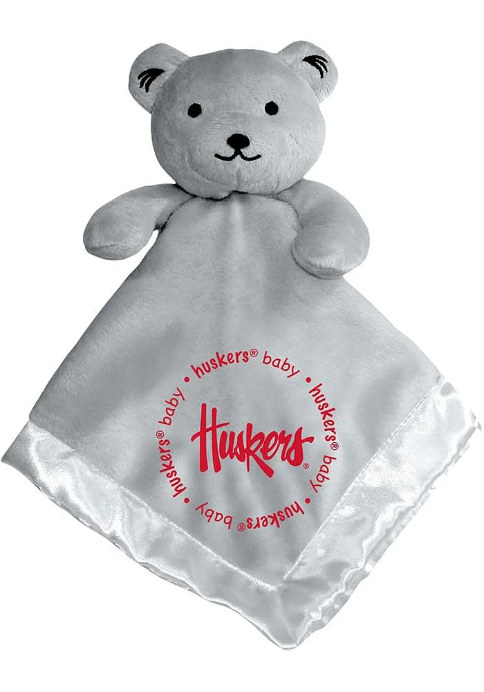 Nebraska Cornhuskers Gray Baby Blanket