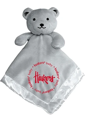 Nebraska Cornhuskers Gray Baby Blanket