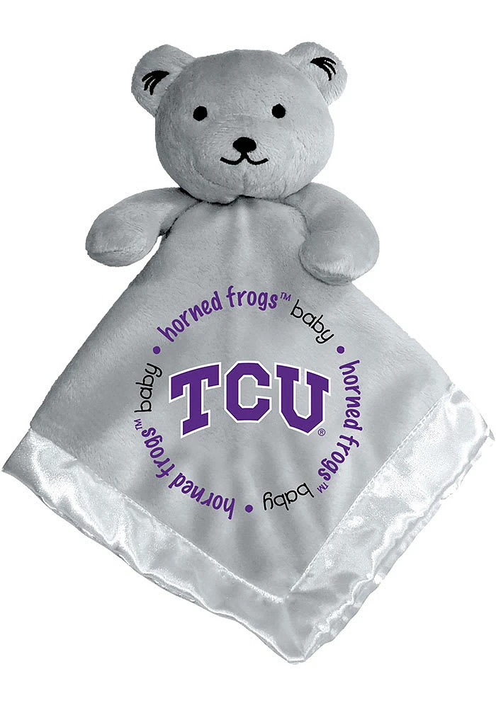 TCU Horned Frogs Gray Baby Blanket